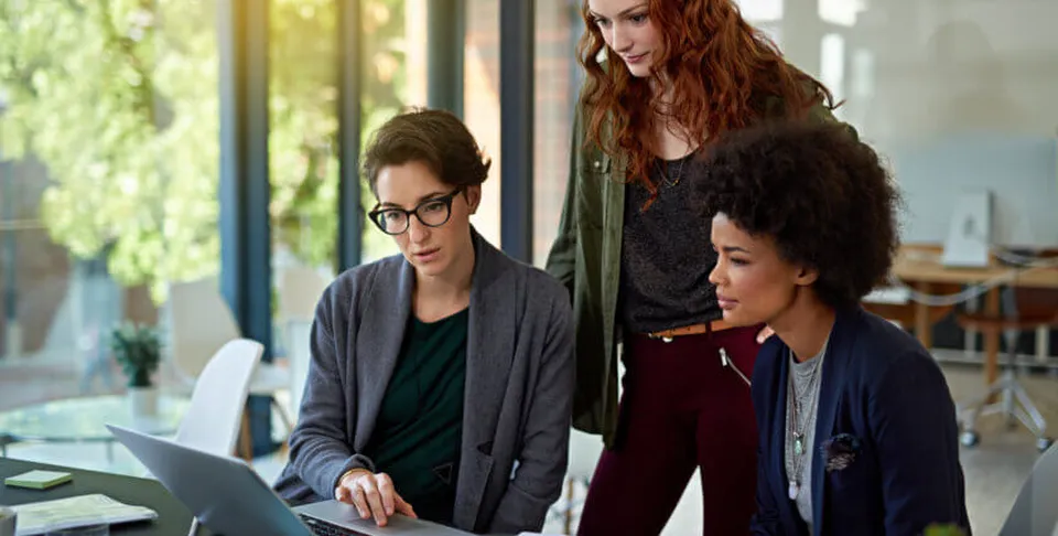 Business advisor helping entrepreneur